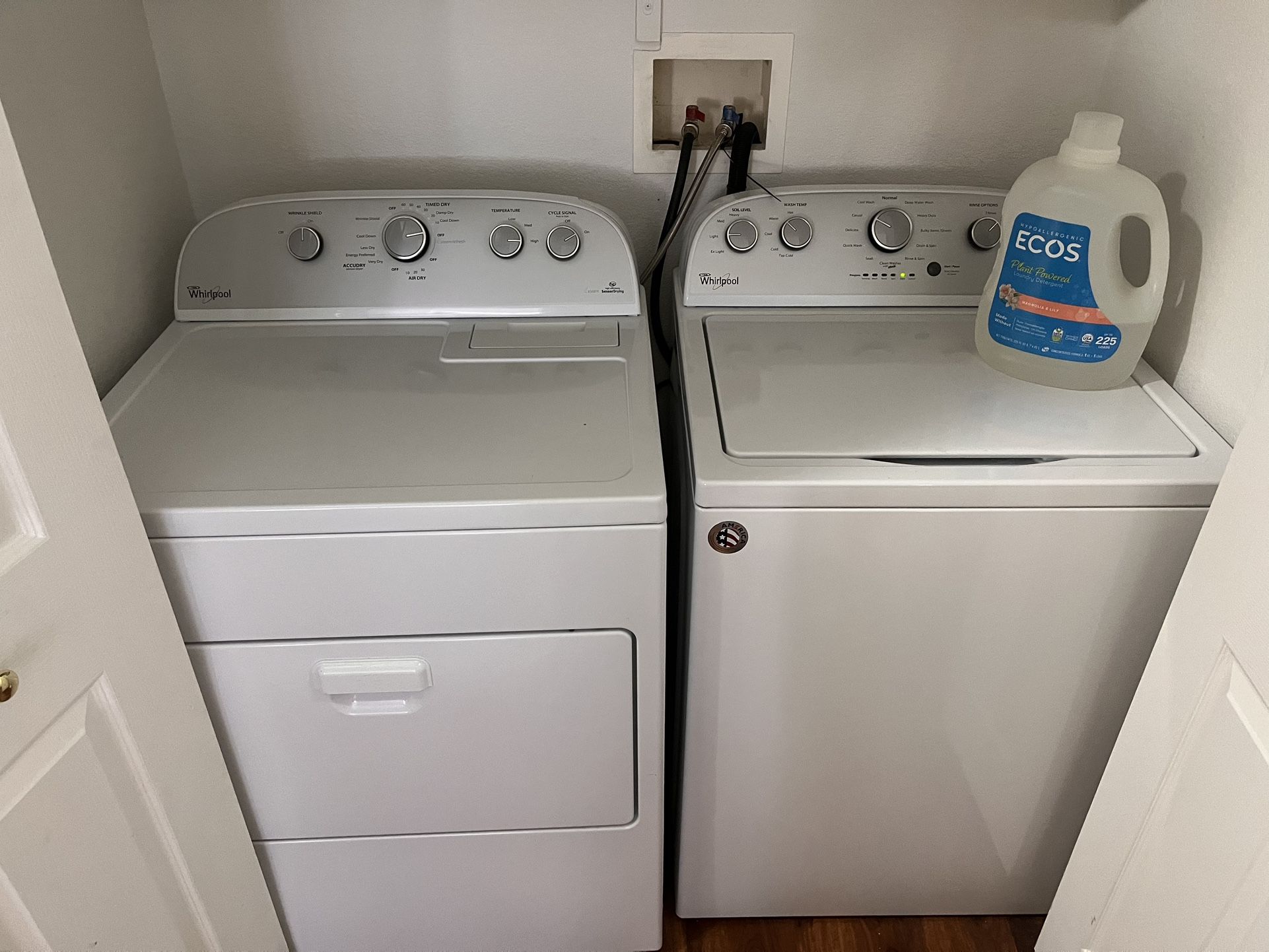 washer and dryer