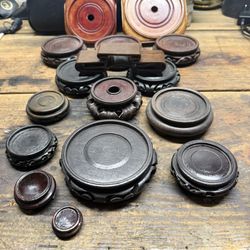 Chinese Wood Stands Lot
