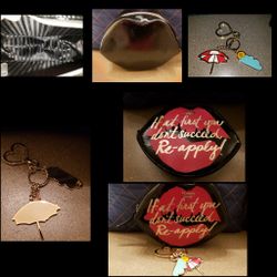 Victoria's Secret Keychain and Cosmetics Bag Set