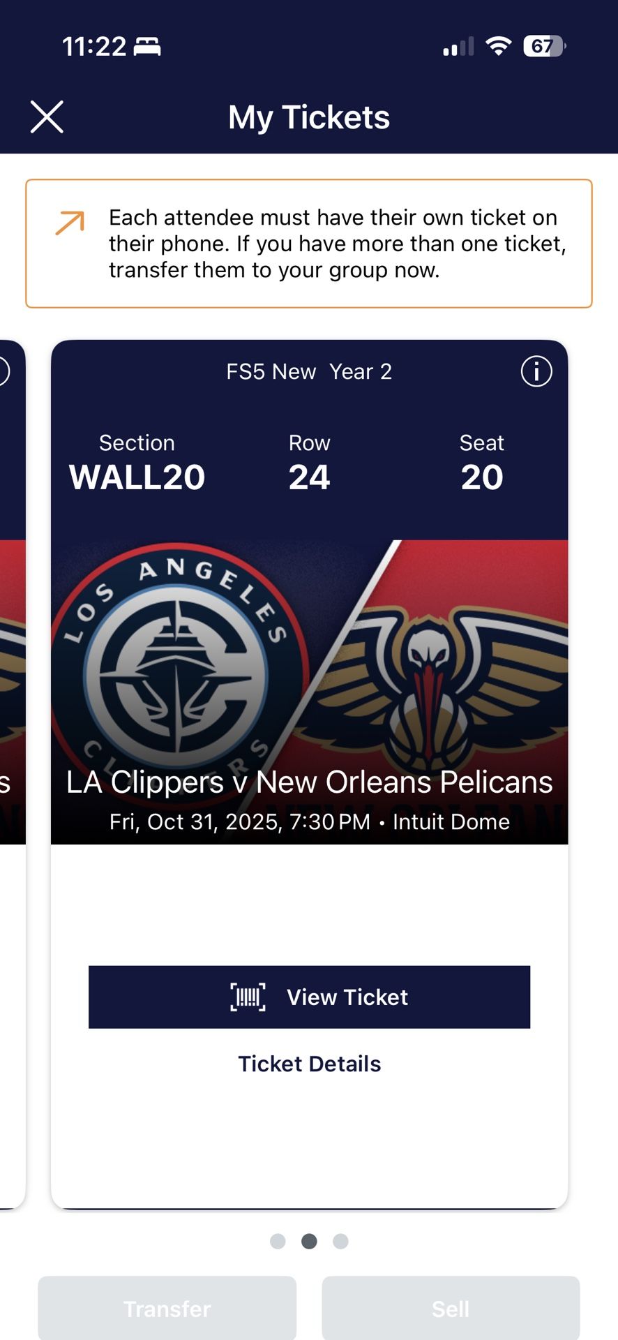 Clippers Vs Pelicans NBA CUP Tickets October 31st 