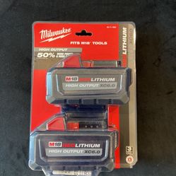 BNIB Original Milwaukee m18 Batteries 