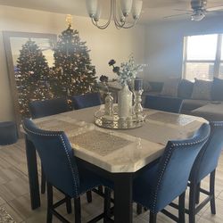 Marble Table and Chairs 