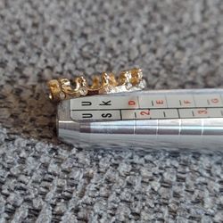 Crown Rhinestone Band Ring Size 6