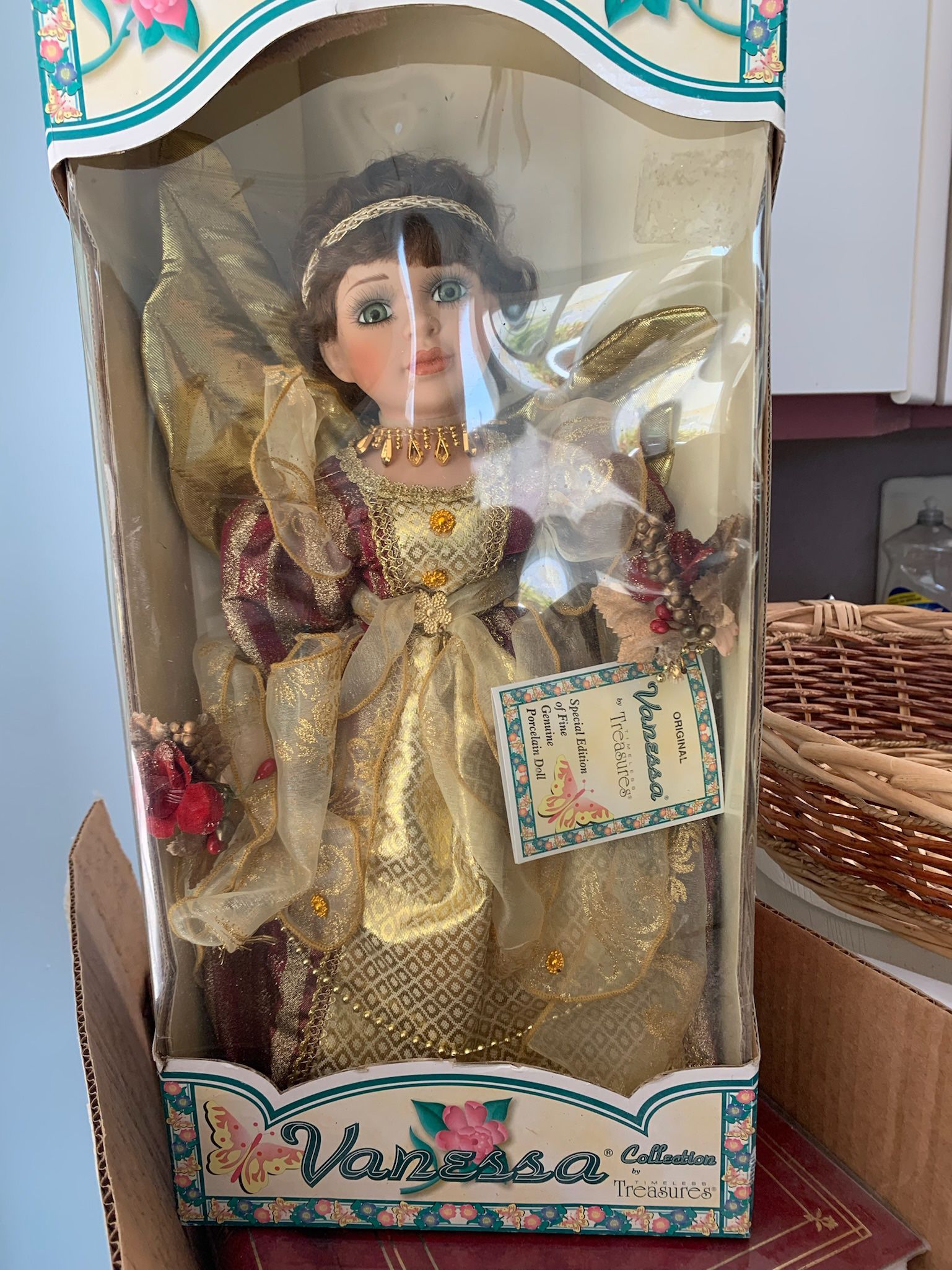 Porcelain Doll In Original Box 