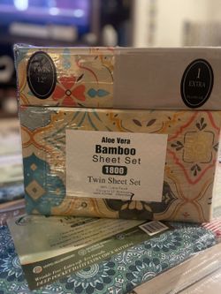aloe vera bamboo sheet set 1800 twin sheet set 6 pieces 