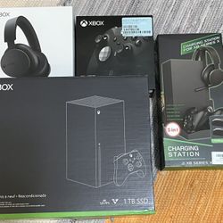 Xbox Series X w/Elite Series 2 Controller, Wireless Headset, Charging/Cooling Stand
