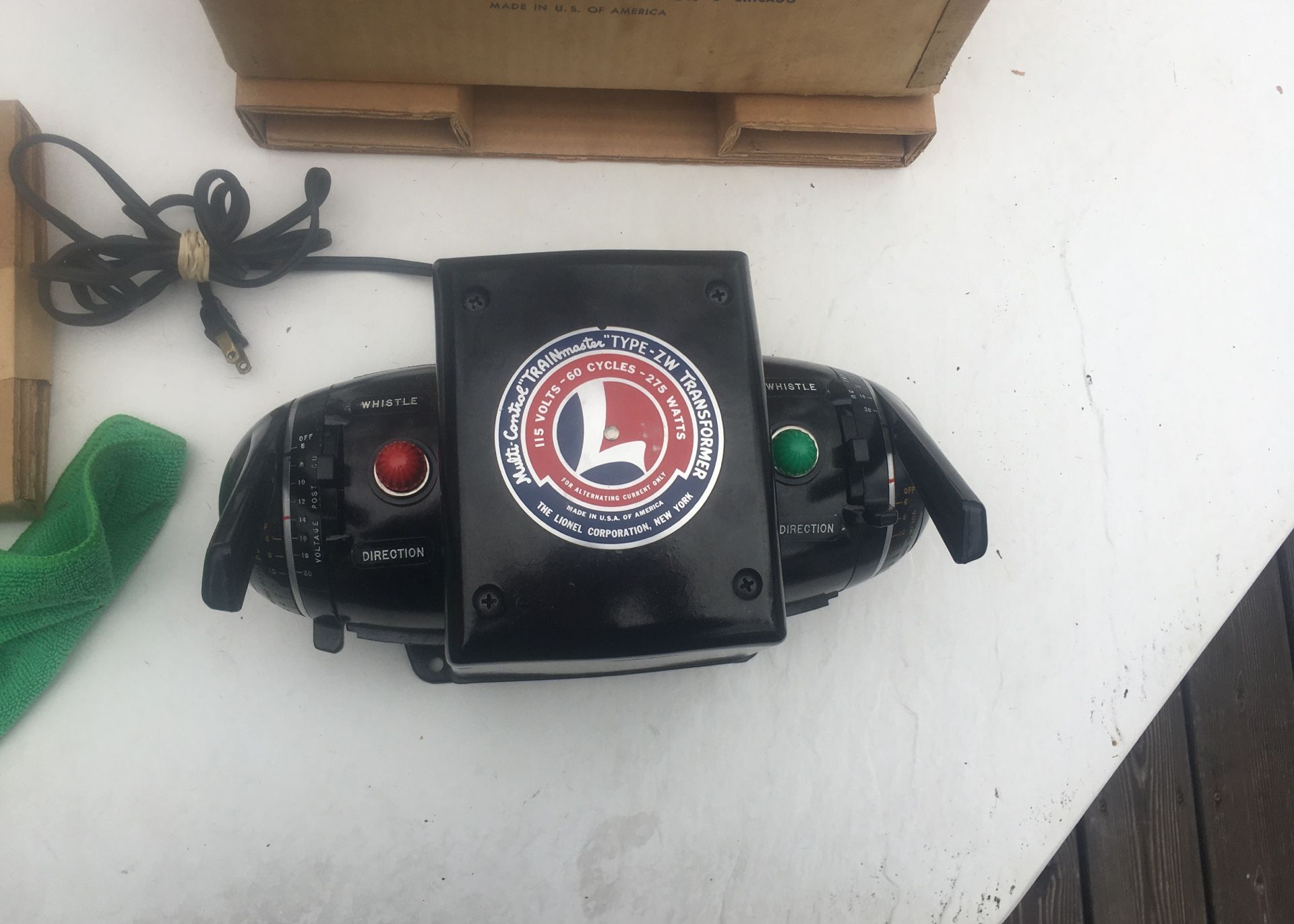 Lionel Zw 275 Watt Transformer W Box