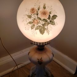 Vintage Hand Painted Lamp