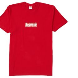 Supreme Bandana Box Logo Tee Red Medium FW19