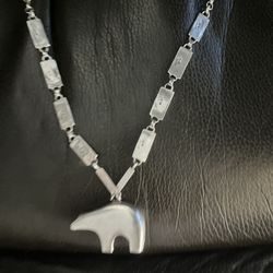 Hopi Silver Necklace 