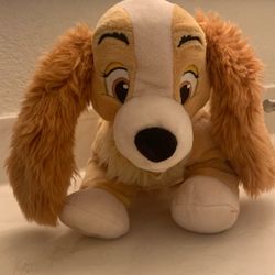 Disney  Lady In The Tramp Plush 8” X 11”