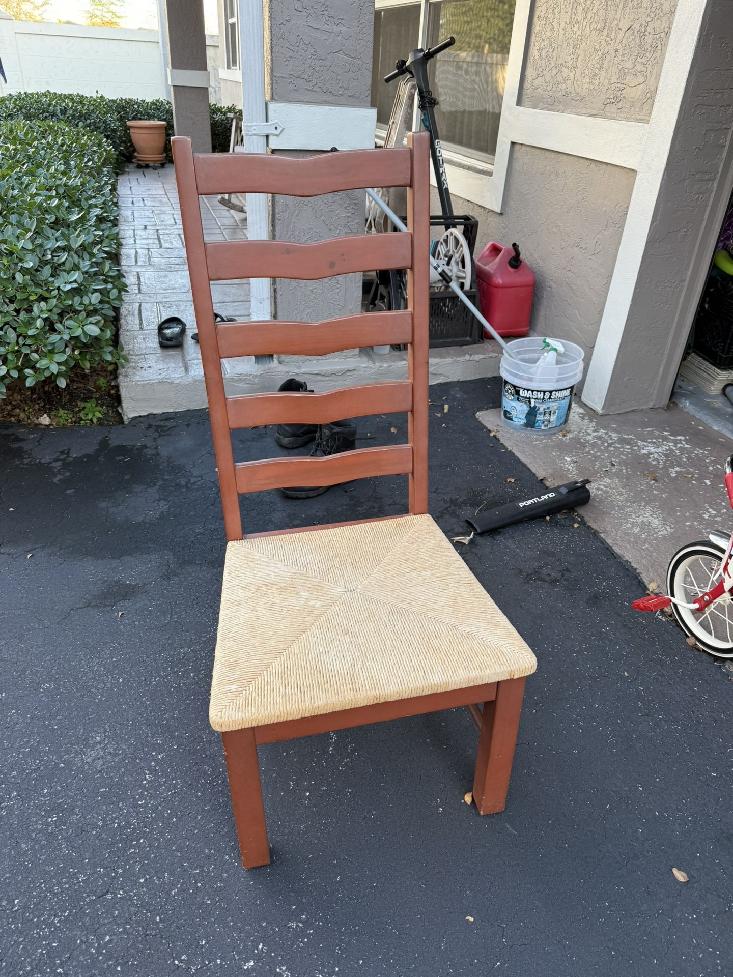 Four Ladder Back Chairs 3 Are Good