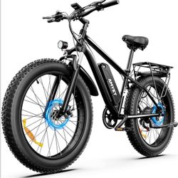 AMYET EB26 Electric Bike for Adults Peak 1500W Electric Bicycle 48V 15AH (720WH) Battery Black/Green