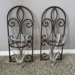 Decorative Wall Sconces With Glass Holders