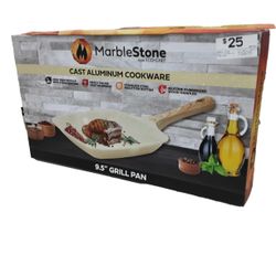 Marble Stone 9.5 Grill Cast Aluminum Cookware Beige / Tan Small Kitchen Appliance