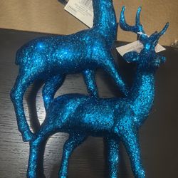 Christmas Blue Deers 
