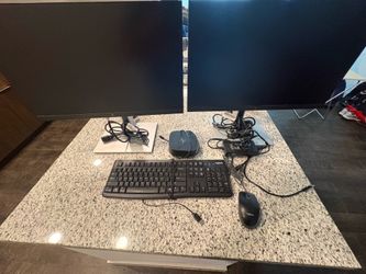 Work from home station  - dual monitors