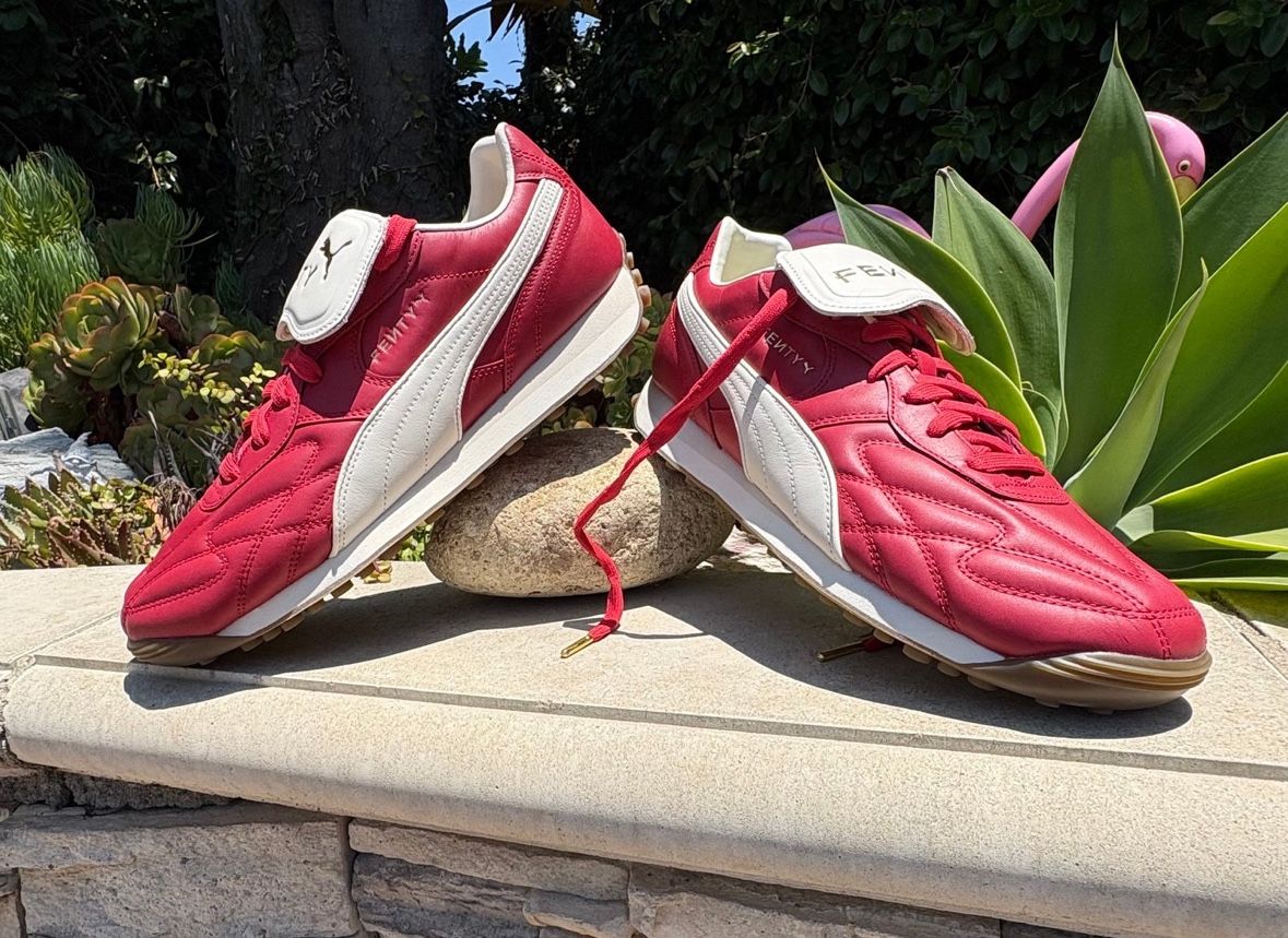 Puma Avanti L Fenty Mens Size 12 Club Red Leather Sneakers