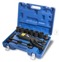 24 mm to 38 mm Torque Multiplier Tool Set Heavy-Duty 4800 NM Wrench with Adapters and Lug Nut Sockets (8-Piece)