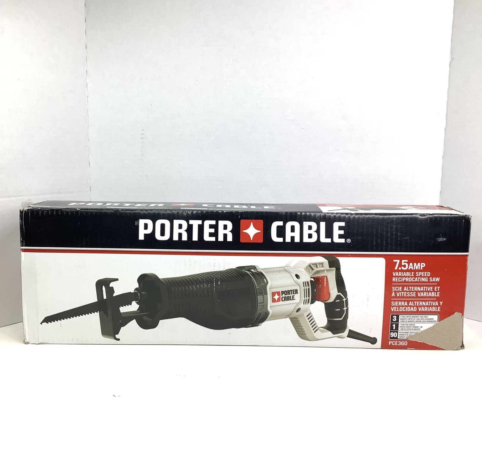 New* Porter Cable 7.5 Amp Variable Speed Reciprocating Saw