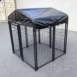 New in box $170 Heavy-Duty Kennel with Cover (4 x 4 x 4.5 FT) Dog Cage Crate Pet Playpen  