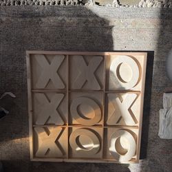 A big wooden tic-tac-toe game for a party or for gathering with friends $20