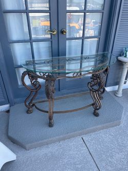 Glass Entry Table