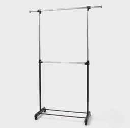 Double rod garment rack