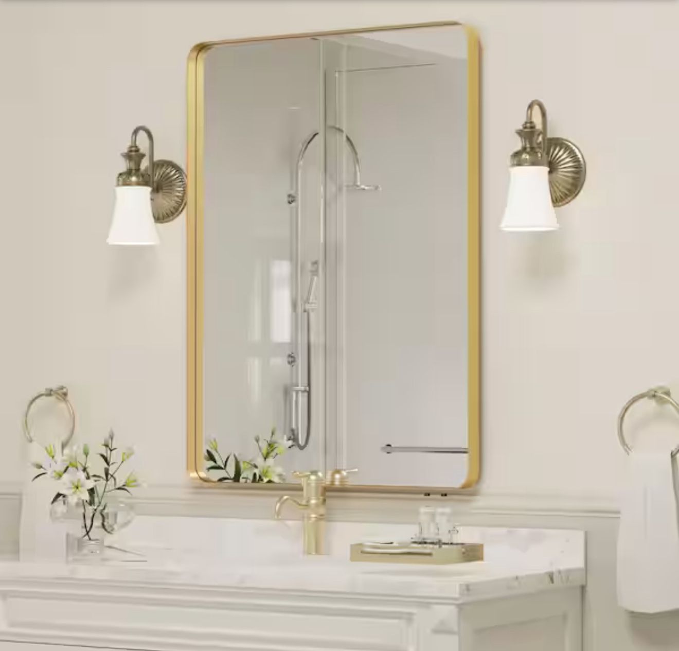 Gold Metal Mirror