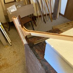 Handmade cane out of oak and walnut