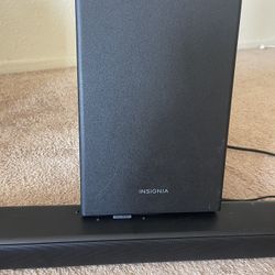  Insignia Soundbar + Subwoofer – Great Sound for TV & Movies 