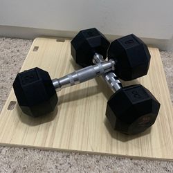 2 Hex Dumbbells 8lbs Black - All In Motion™: Rubber Coated, Chrome Handle, Arm Workout
