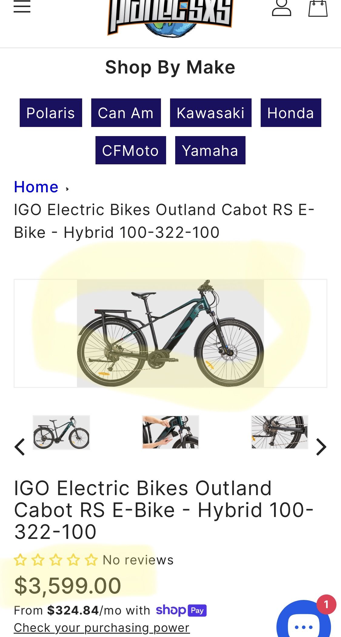 IGO Electric Bike (new; In Box)