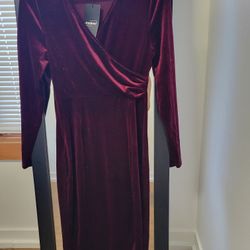 Velvet Red Elegant Dress