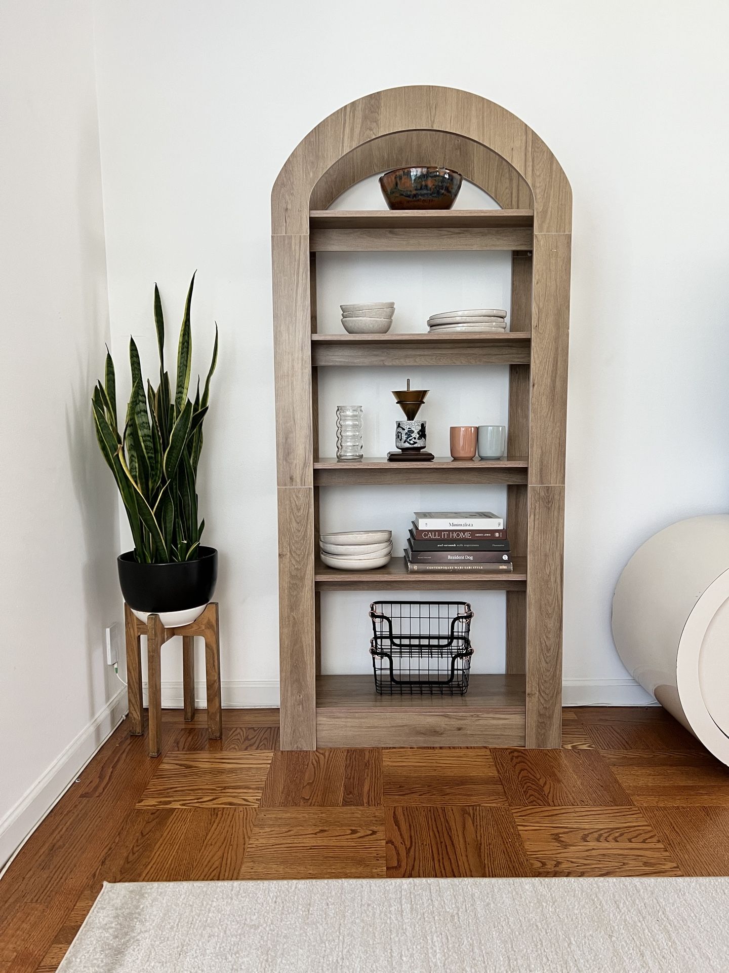 Modern Minimalist Book Shelf Wabi Sabi Farmhouse Aesthetic