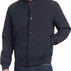 NWT MIchael Kors Softshell Bomber Jacket Blk L