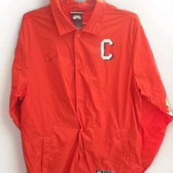 Nike SB Coach Jacket Men's M Red Leopard Graphic Wind-Resistant Full Snap
