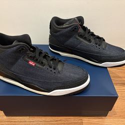 Air Jordan 3 x Levi’s Indigo Denim Blue IH7959-400 Men’s Size 12.5 Brand New