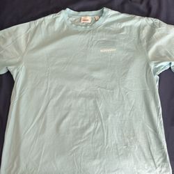 Light Blue Burberry T-shirt Size S