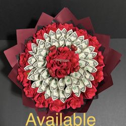 Money Flower Bouquet- Red 50