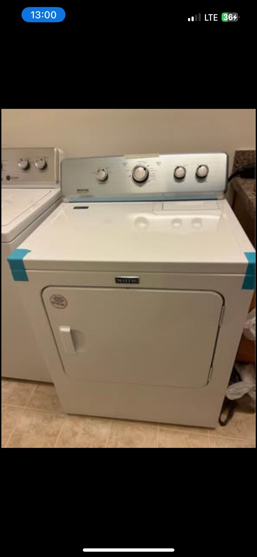 Maytag 7 cu ft Reversible Side Swing Door electric dryer