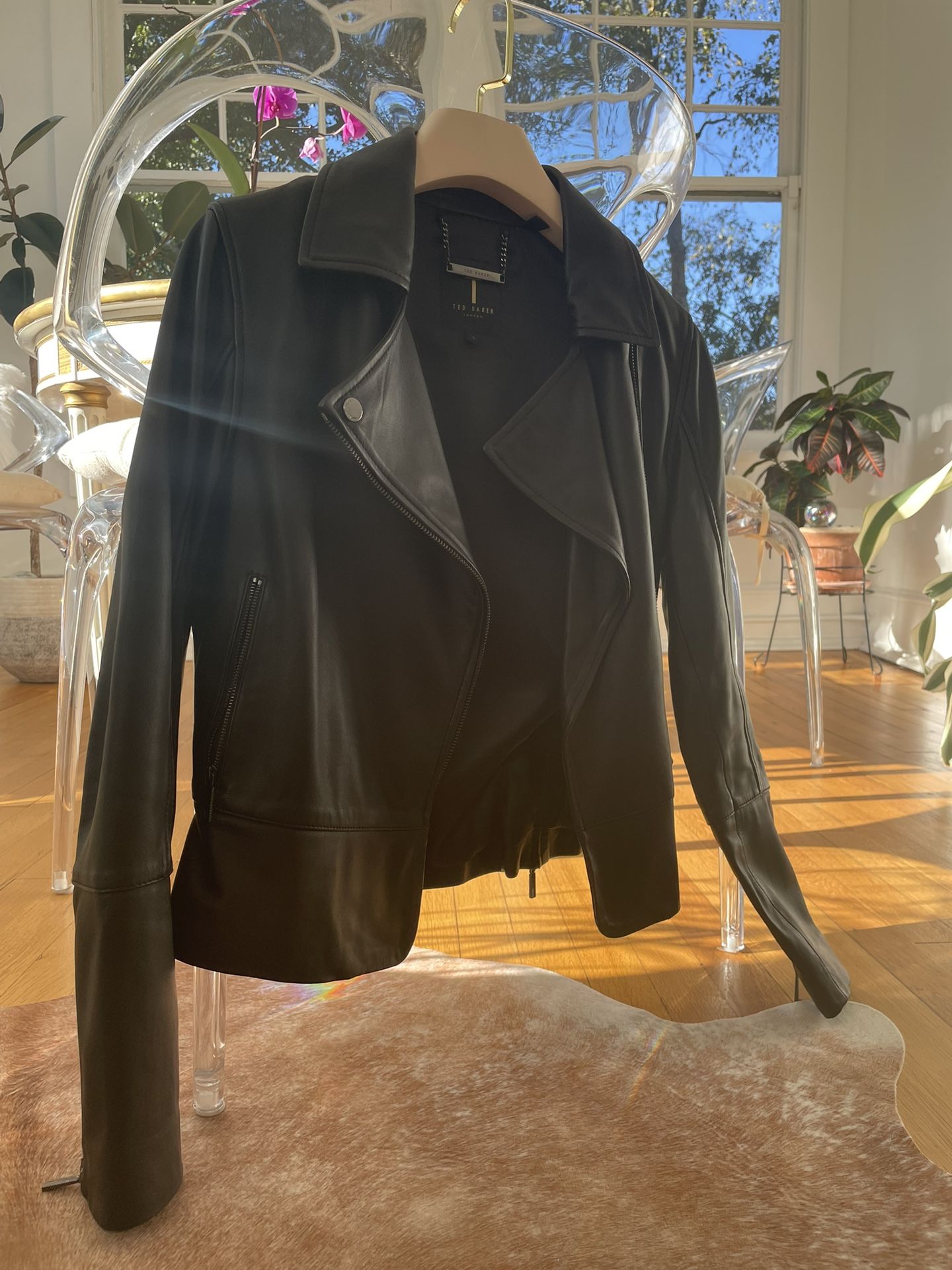 Ted Baker Biker Leather Jacket 