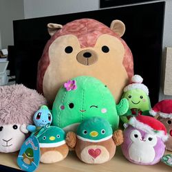 Stuffed Animals + Squishmallows Lot