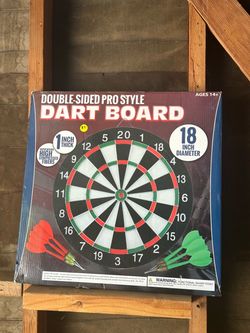 Double-Sided Pro Style Dart Board 18 Inch
