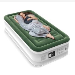 Zearna twin size air mattress with build in pump