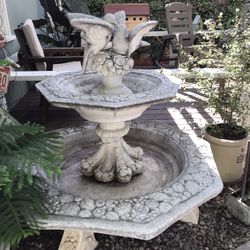 Two Tier Stone Fountain
