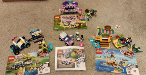 LEGO Friends Bundle Sets 41360, 41364, 41376, 41332 Emma Stephanie Turtle