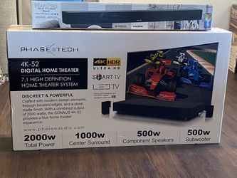 Digital Home Theater With And Soundbar