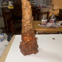 Wood Knot Sculpture By Rick Albee 1989