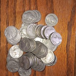 Rare buffalo head nickel coins